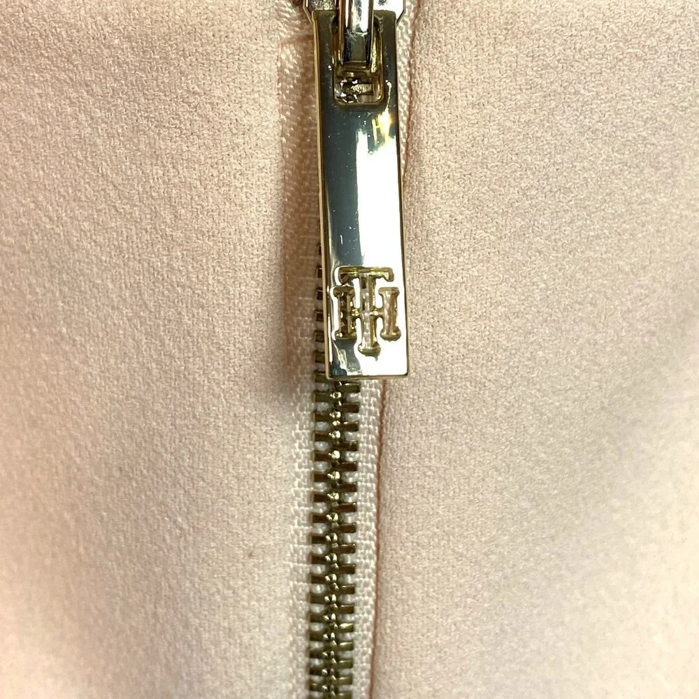 Tommy Hilfiger Colorblock Cream Black Stripe Fit & Flare A-Line Dress Size 6 - Picture 5 of 7